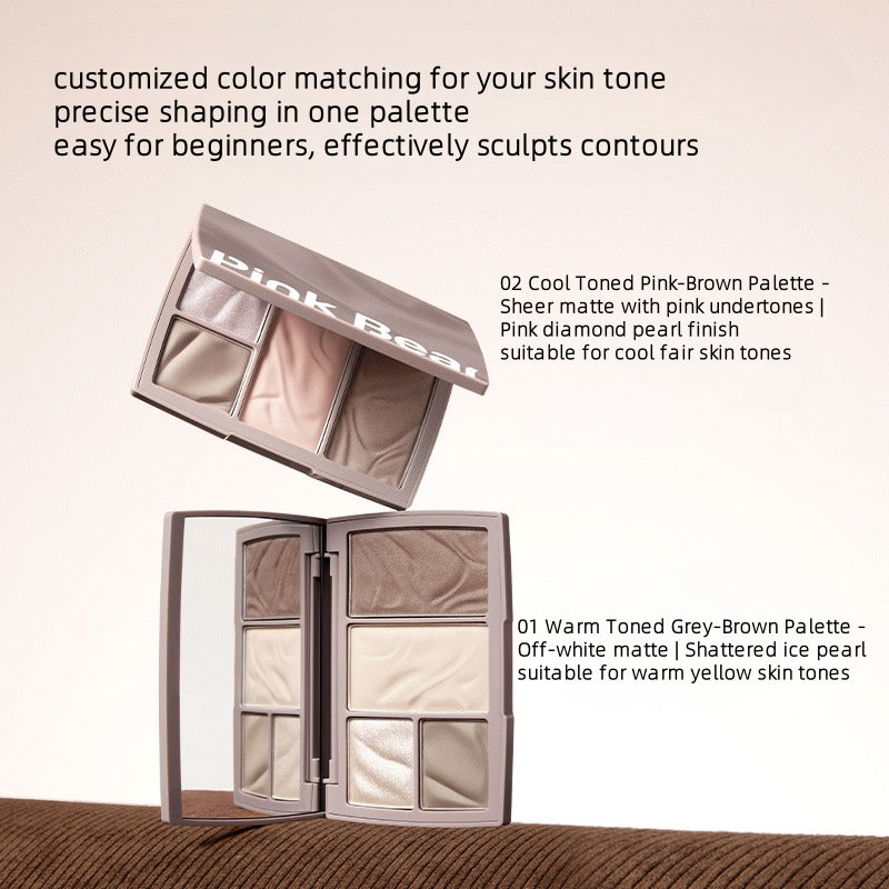 Palette de poudre contouring pratique Pink Bear 10 g