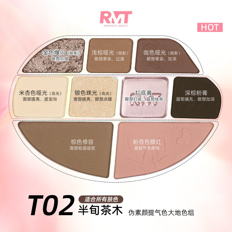 Romantic Beauty Floral Comprehensive Makeup Palette Chic Decent Beauty