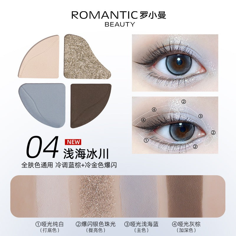 Romantic Beauty Four Color Eyeshadow RMT026