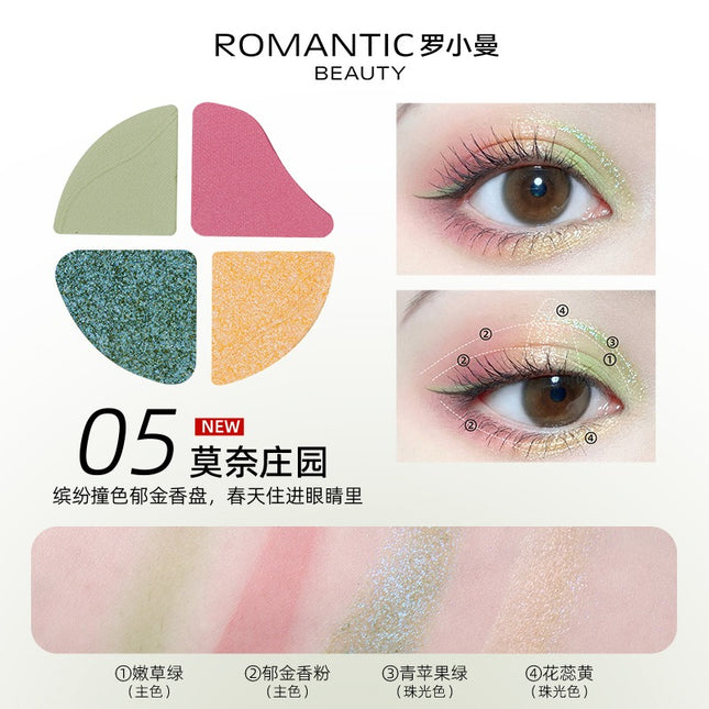 Romantic Beauty - Four Color Eyeshadow 2g