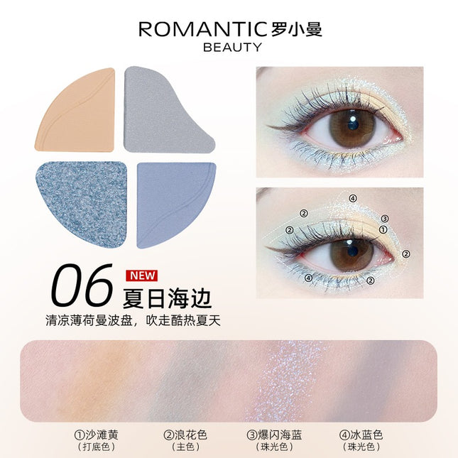 Romantic Beauty - Four Color Eyeshadow 2g
