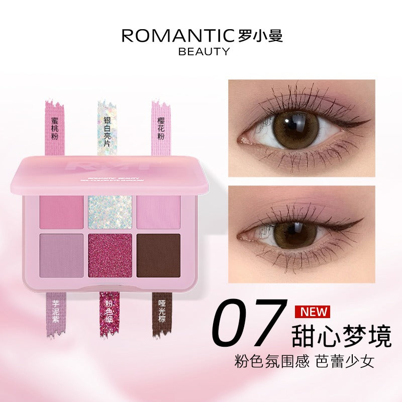 Romantic Beauty Six Color Eyeshadow RMT009