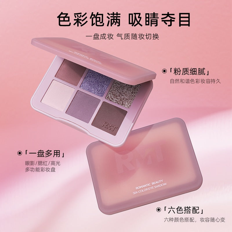 Romantic Beauty Six Color Eyeshadow RMT009