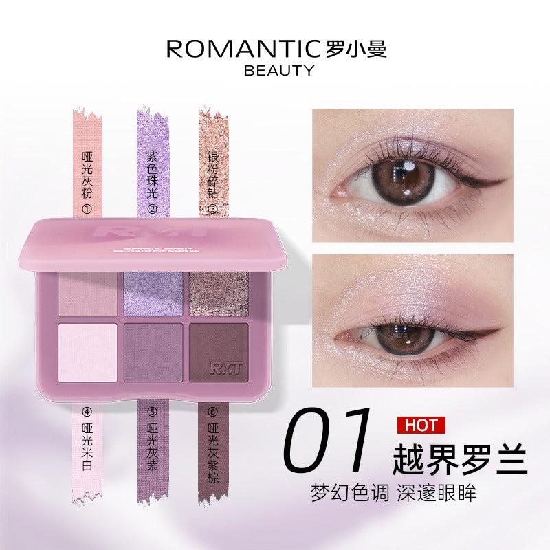 Romantic Beauty Six Color Eyeshadow RMT009