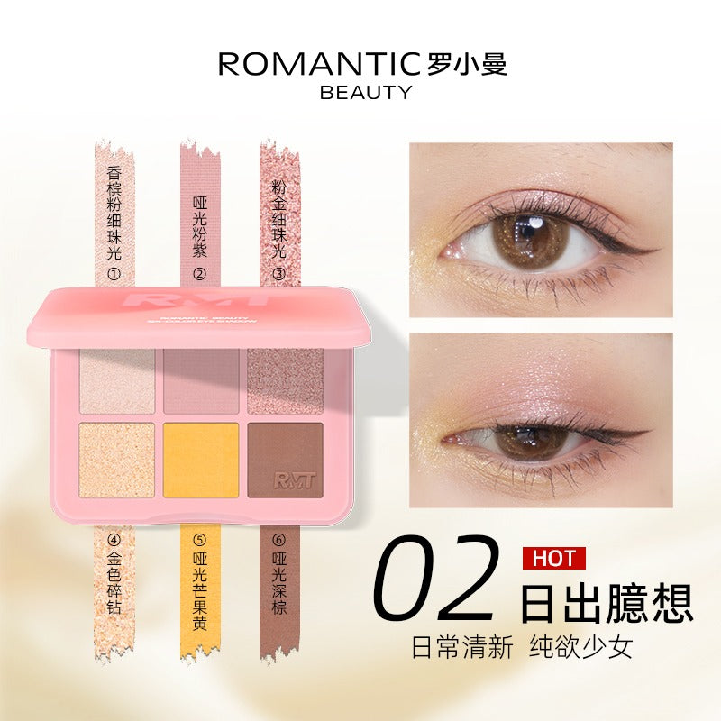 Romantic Beauty Six Color Eyeshadow RMT009