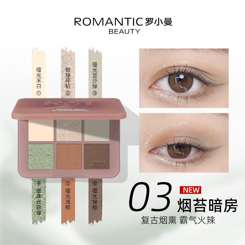 Romantic Beauty Six Color Eyeshadow RMT009