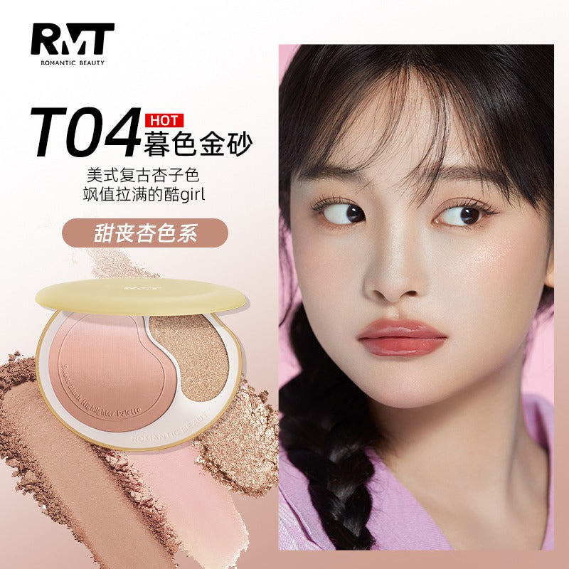 Romantic Beauty Sweet Blush Highlighter Palette RMT022