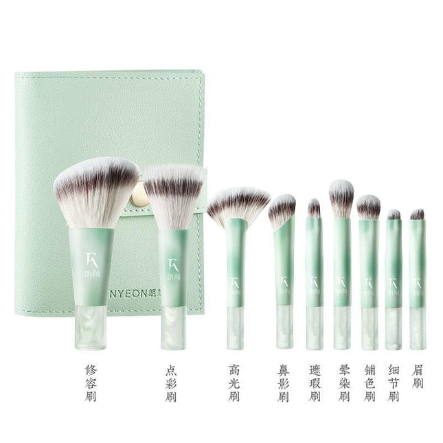 Rownyeon - Cloud Inked Makeup Brush Mini Set 9 in With Bag