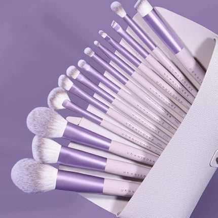 Rownyeon Grape Purple Makeup Brush Set 13 in With Bag RY019