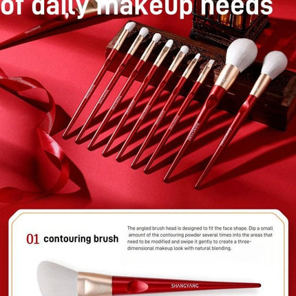 Shang Yang Beauty Face 10 Brushes Set