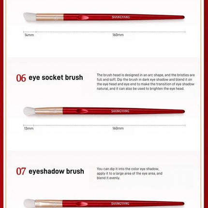 Shang Yang Beauty Face 10 Brushes Set