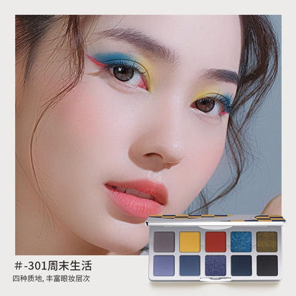 Shedella Checkerboard 10 Colors Eye Palette SDL13