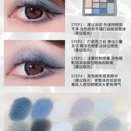 Shedella Ripple Eyeshadow Palette SDL11 - Chic Decent