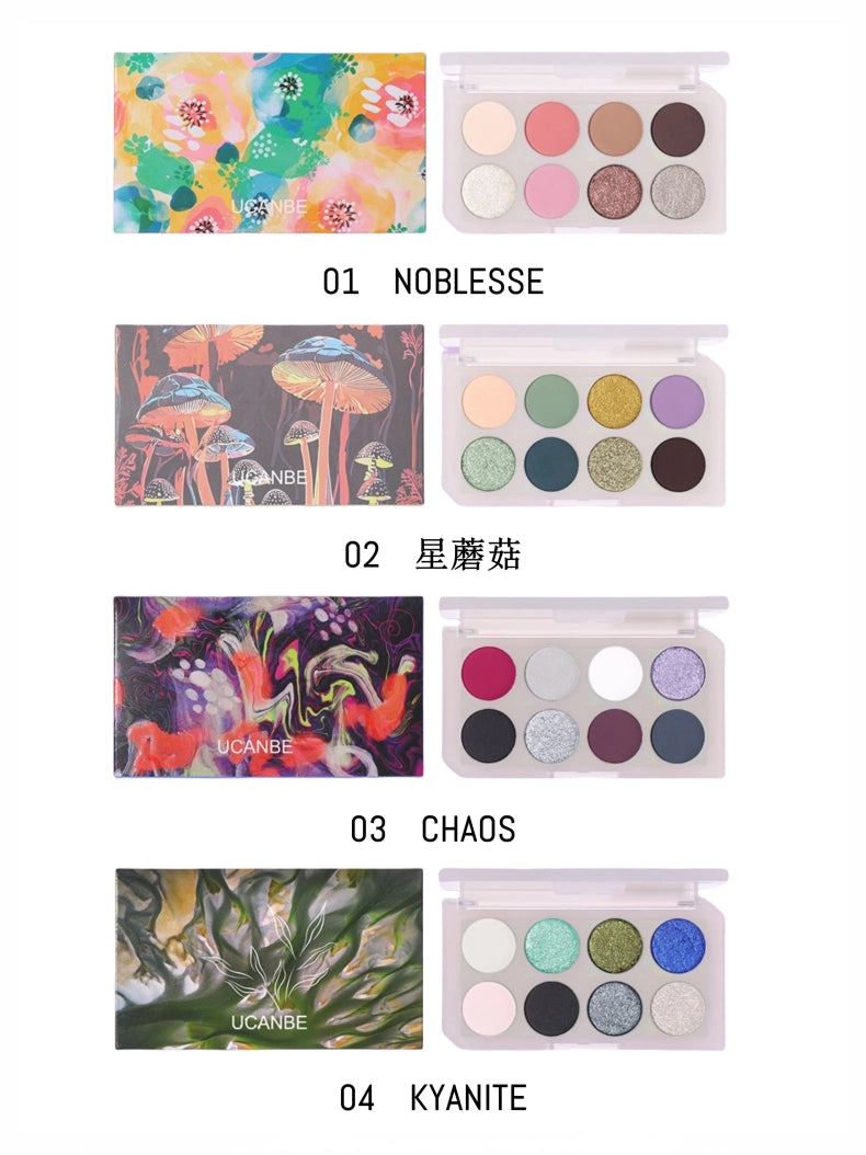 UCANBE 8 Colors Eyeshadow Palette Kyanite UCB011