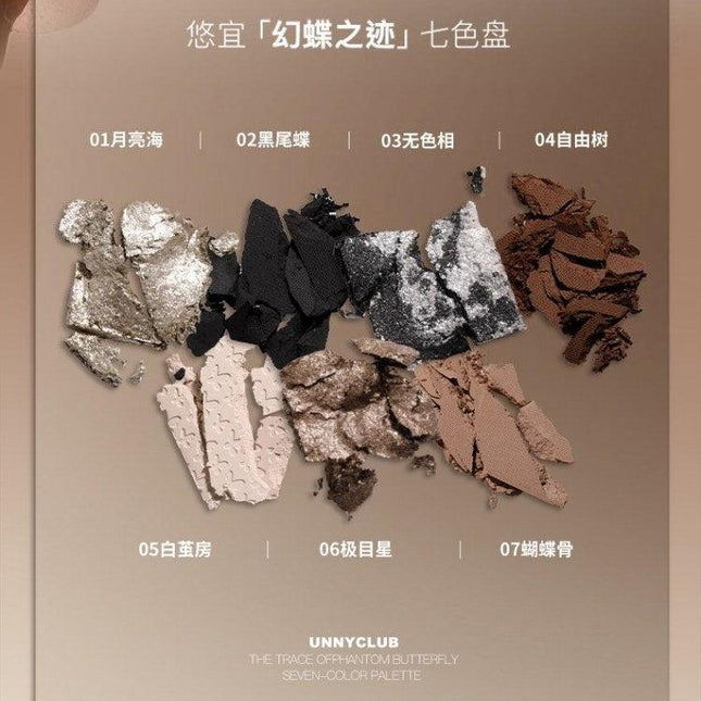 UNNYCLUB - The Trace of Phantom Butterfly Seven Color Palette 7.6g