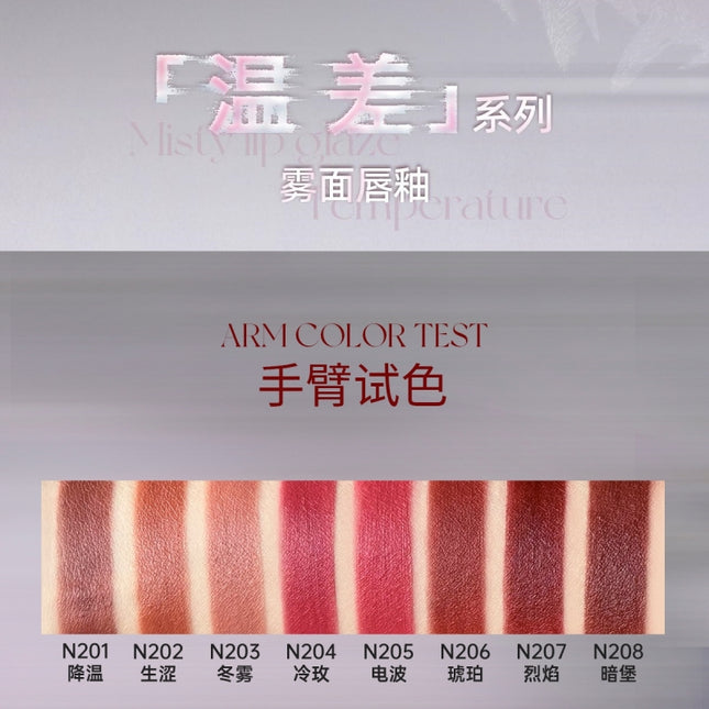 Uhue Matte Lip Glaze 3ml Mist Velvet