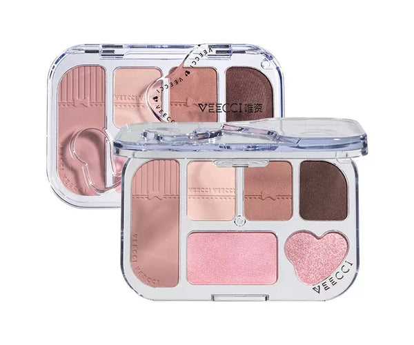 Veecci Dreamy Lace 6-Color Eyeshadow Palette 8g｜Chic Decent
