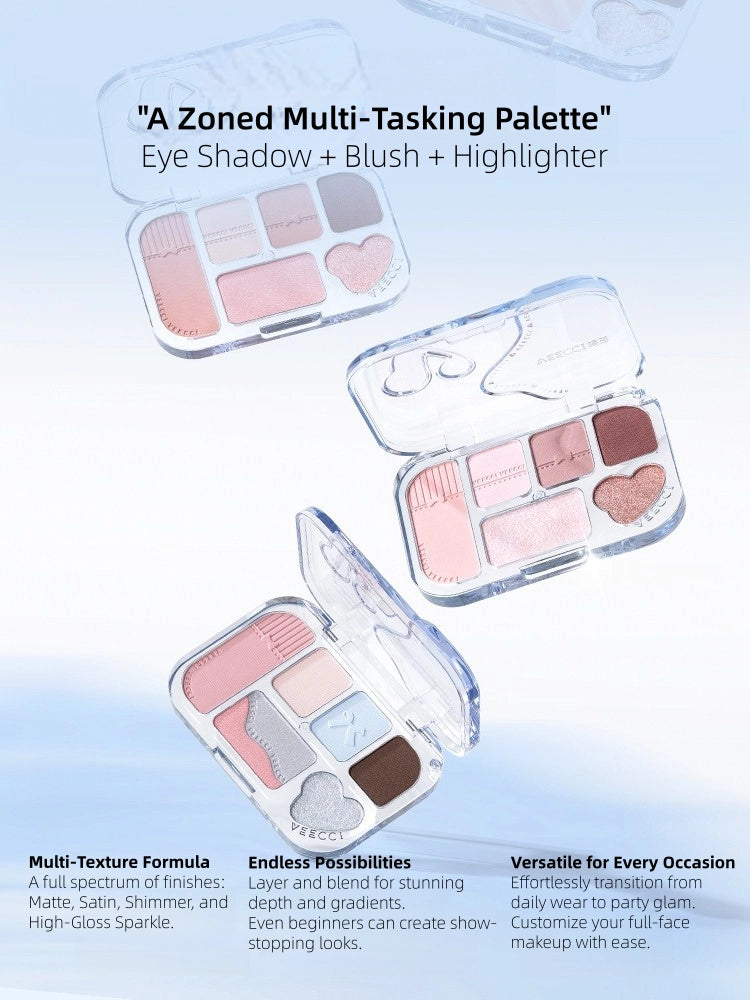 Veecci - Dreamy Lace 6-Color Eyeshadow Palette 8g