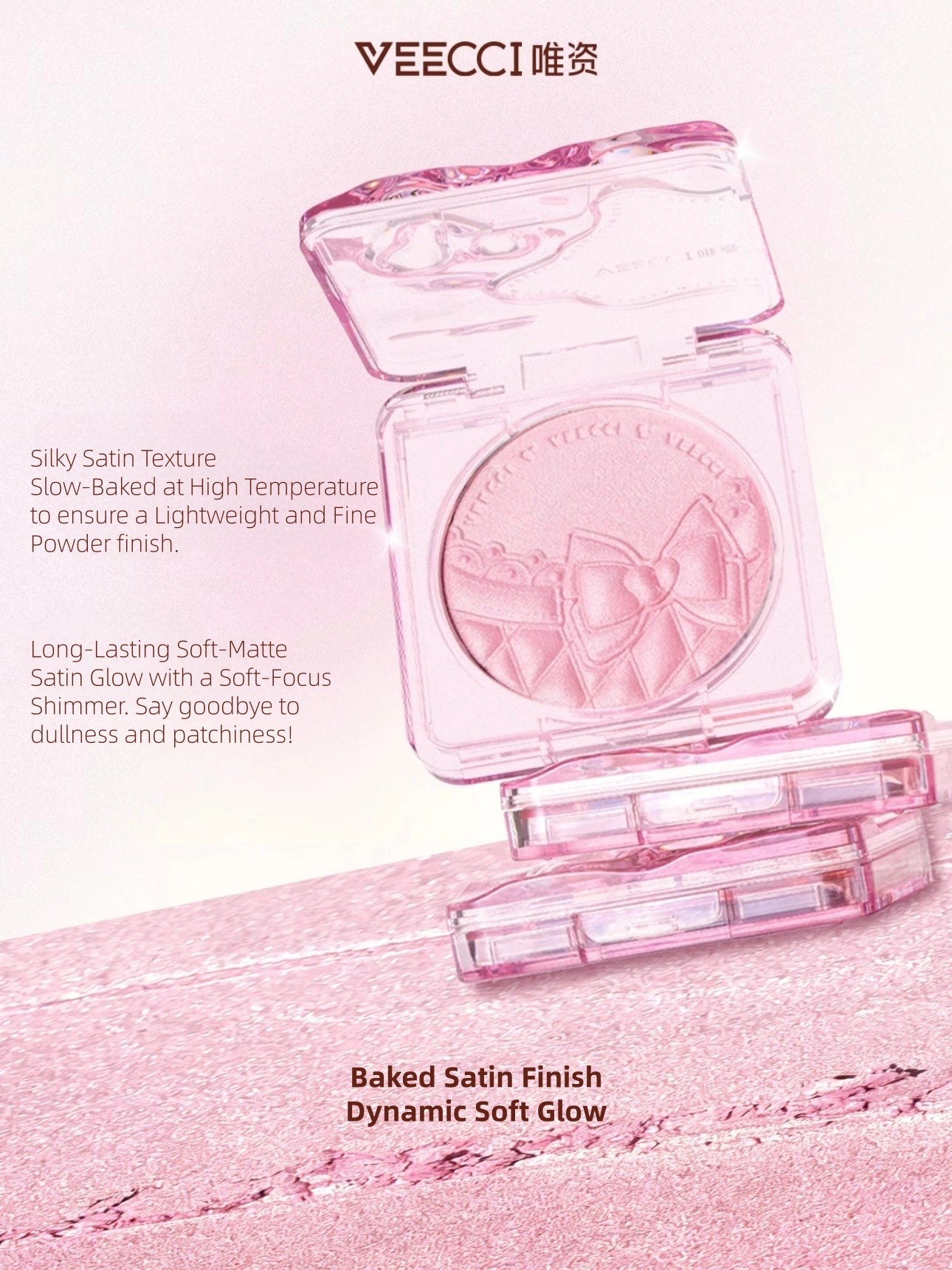 Veecci - Dream Lace Dual Satin Blush 7g
