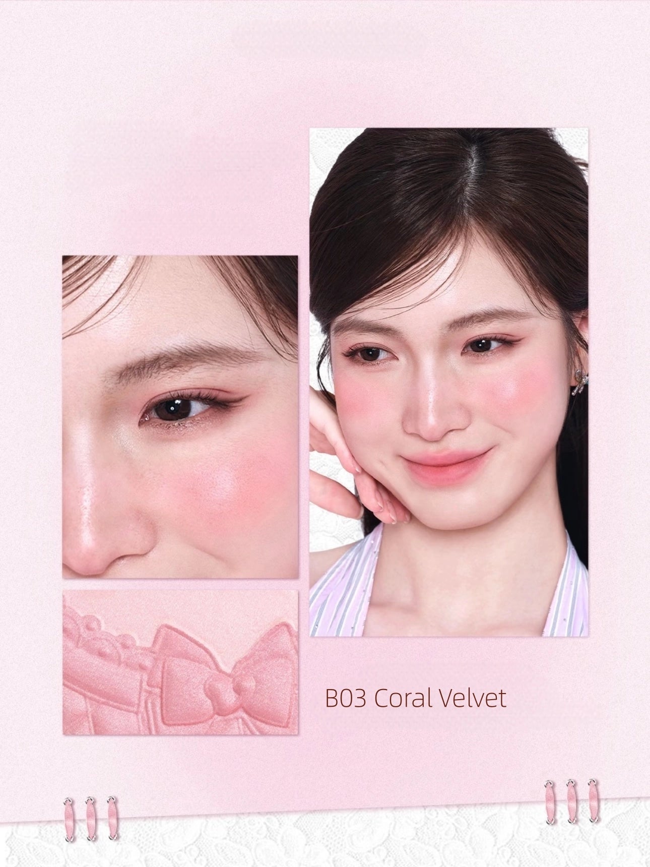 Veecci - Dream Lace Dual Satin Blush 7g