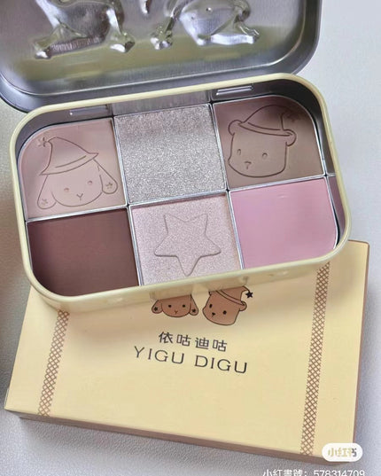 YIGUDIGU Candy Box 6 Colors Eye Palette YGDG003