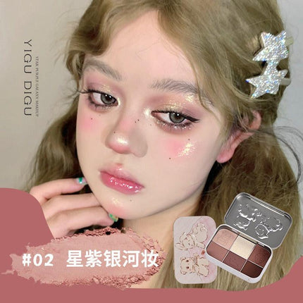 YIGUDIGU Candy Box Tea Party 6 Colors Eye Palette YGDG007