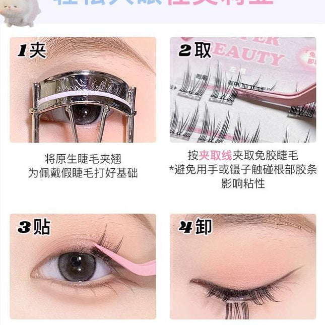 Flortte - Super Beauty Glue Free False Eyelashes