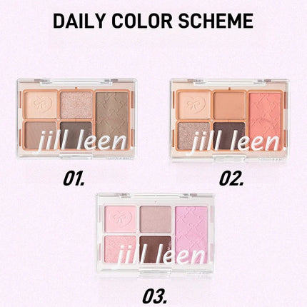 JILL LEEN Five Color Eyeshadow Palette JL040