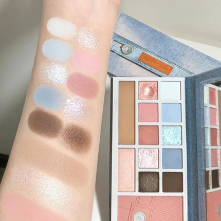 Perfect Diary Denim Eyes and Cheeks Palette PD040 - Chic Decent