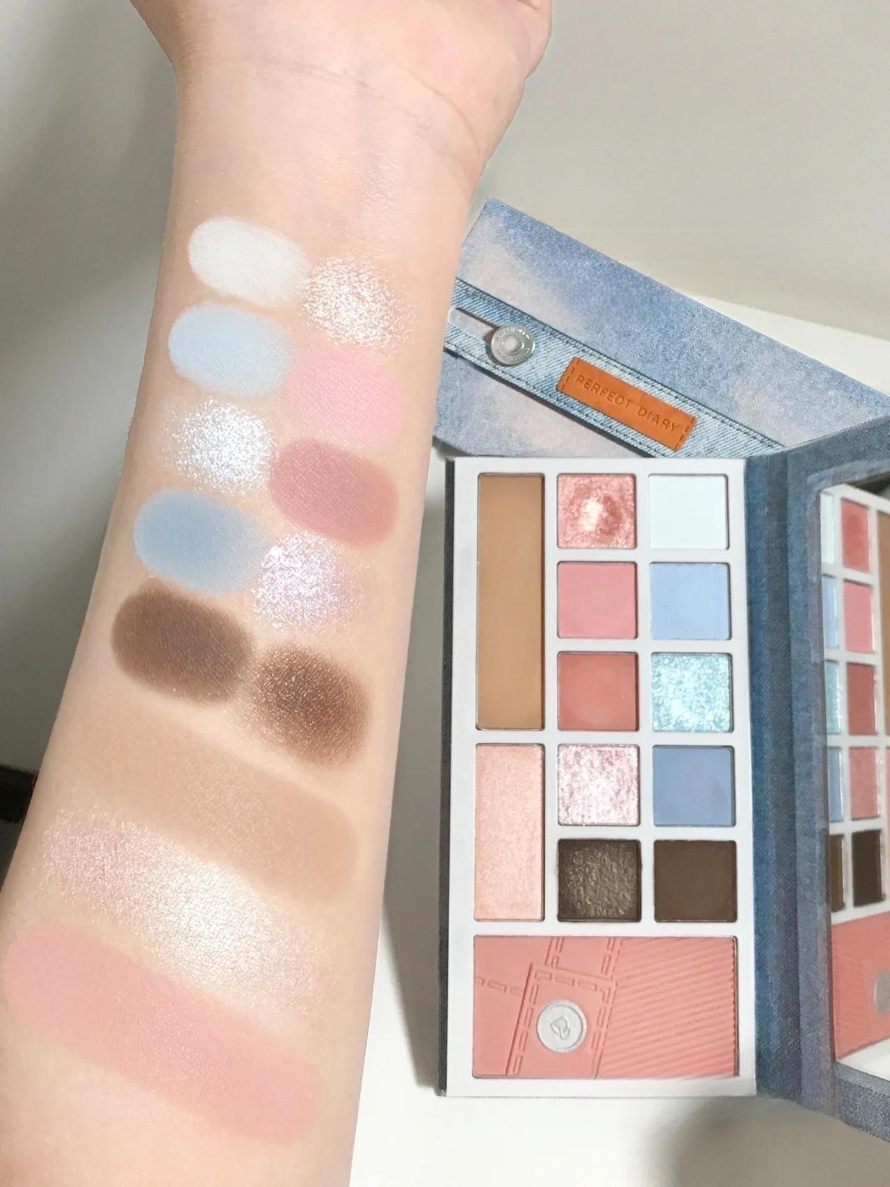 Perfect Diary Denim Eyes and Cheeks Palette PD040 - Chic Decent