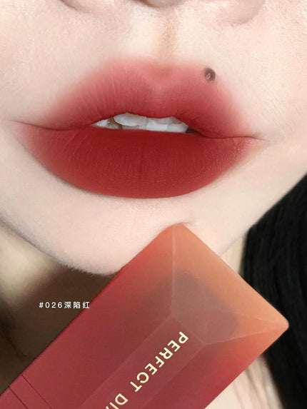 【NEW! 115-118#】Perfect Diary ReadMe Liquid Lipstick Weightless Velvet PD012 - Chic Decent