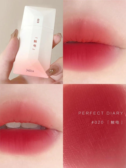 【NEW! 115-118#】Perfect Diary ReadMe Liquid Lipstick Weightless Velvet PD012 - Chic Decent