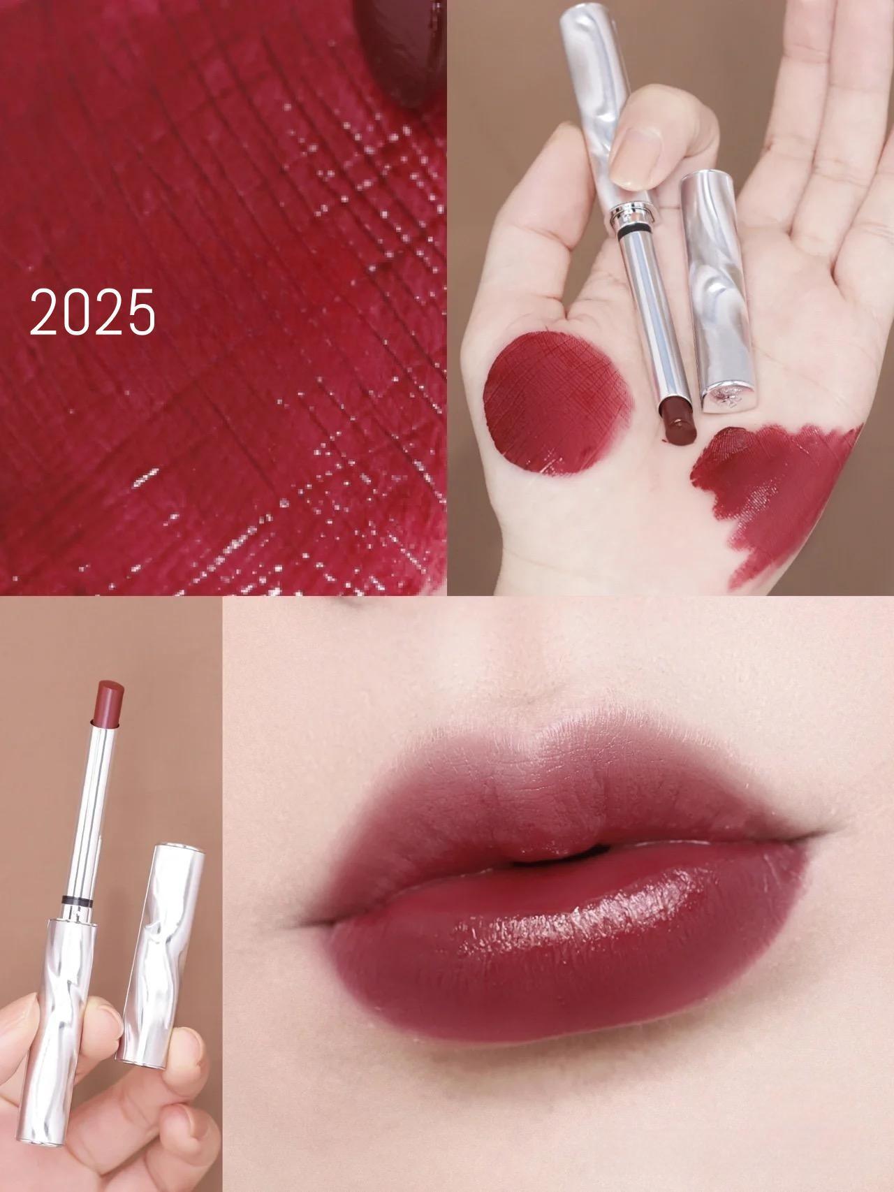 Perfect Diary Silver Wing Stiletto Lipstick Saturated Rouge PD028 - Chic Decent