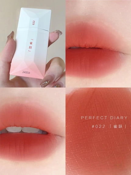 【NEW! 115-118#】Perfect Diary ReadMe Liquid Lipstick Weightless Velvet PD012 - Chic Decent