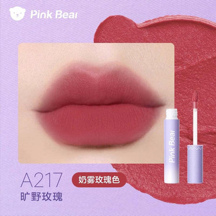 【NEW Purple】PINK BEAR Pink Cowboy Matte Lip Mud PB019 - Chic Decent