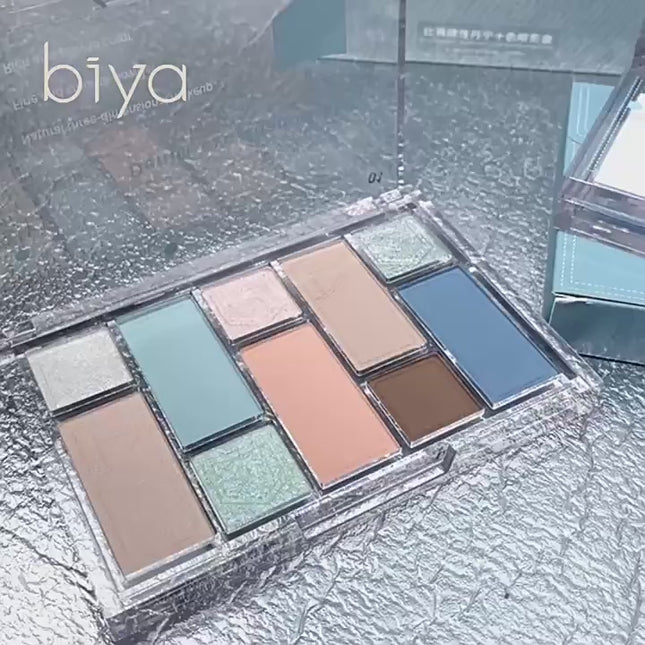 BIYA - 10 Colors Eyeshadow Palette 15g