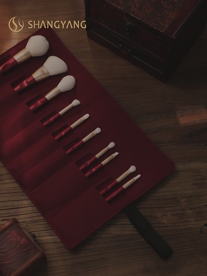 Load video: Shang Yang Beauty Face 10 Brushes Set