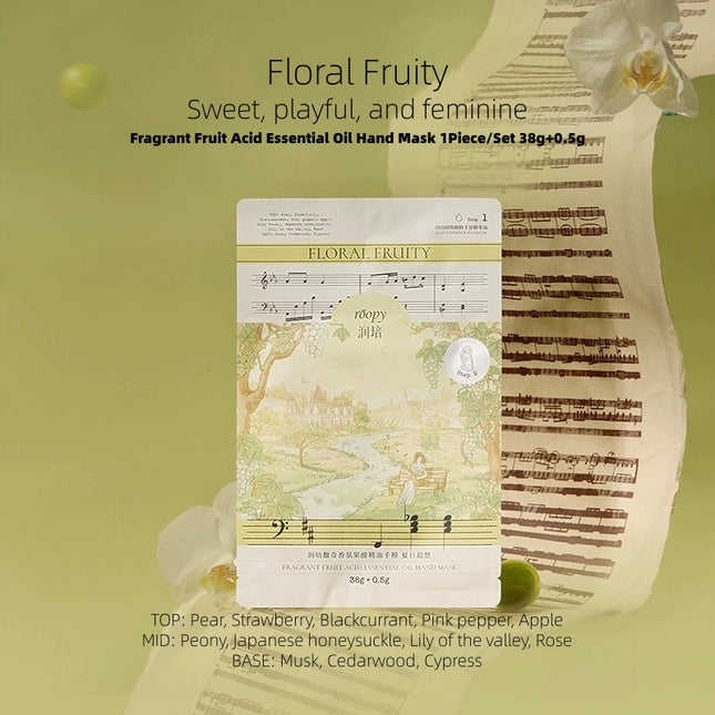 roopy - Fragrant Fruit Acid Essential Oil Hand Mask 38.5g