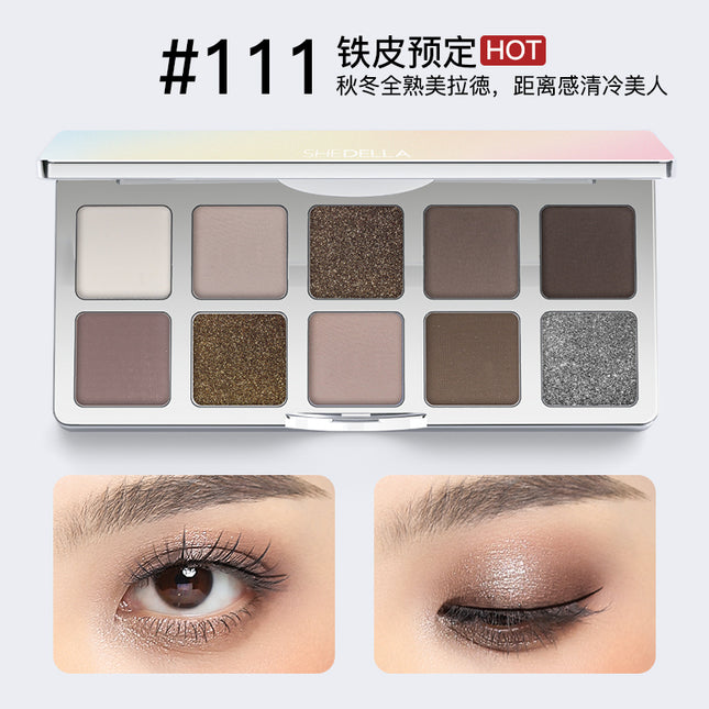 Shedella Ten Colors Eyeshadow Palette SDL08