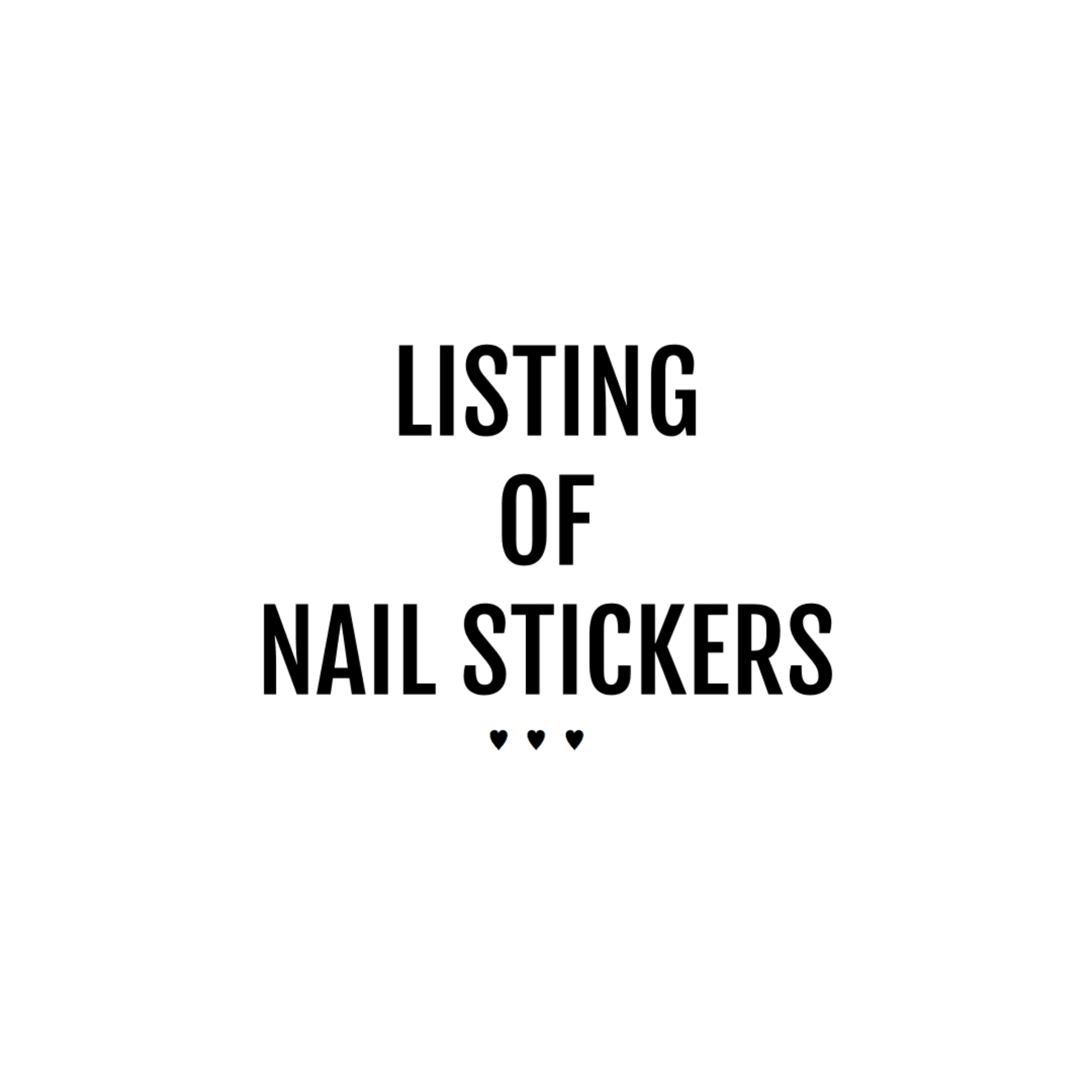 An Always Fundigger Nail Stickers Listing - Chic Decent