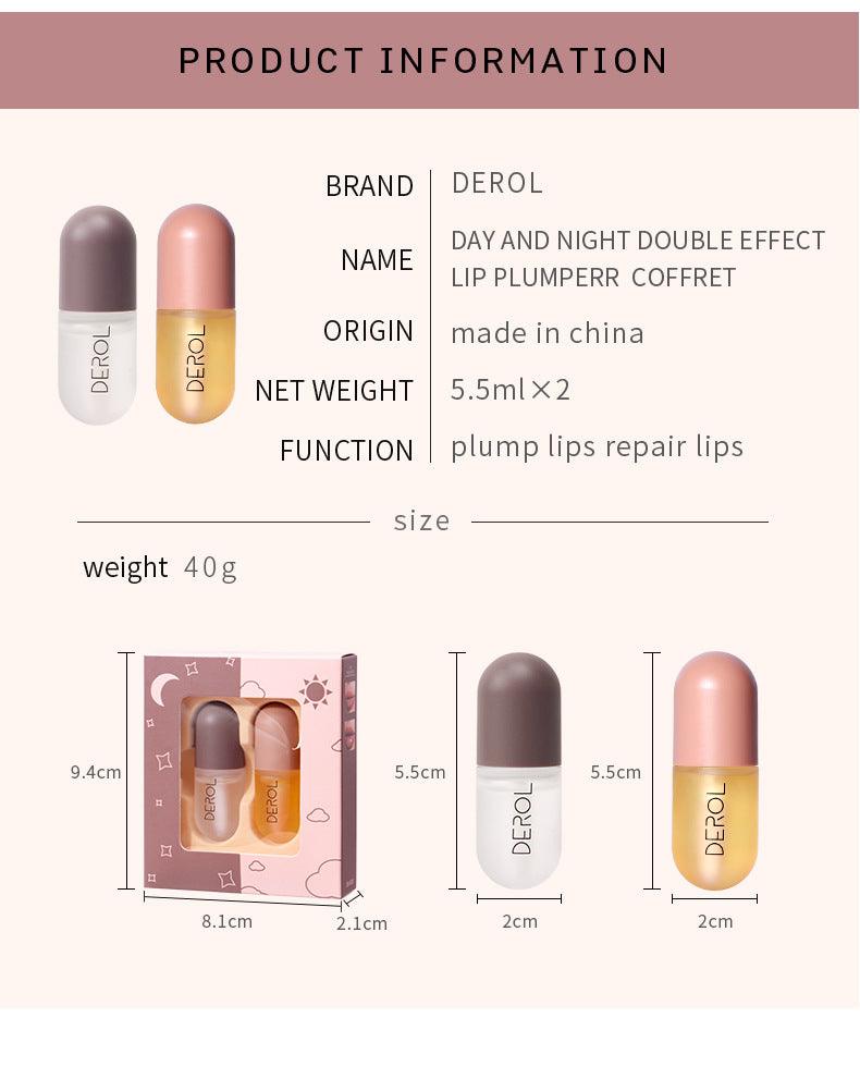 DEROL Day and Night Double Effect Lip Plummer Coffret DR888 - Chic Decent