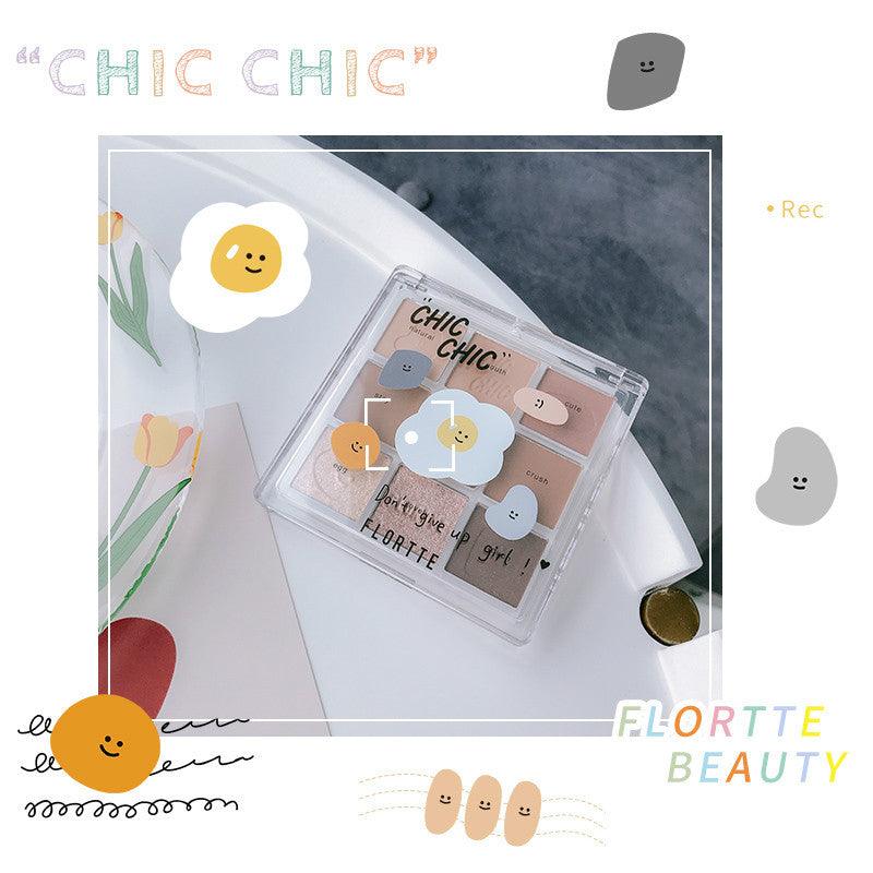 Flortte Chic Chic 9-Color Eyeshadow - Chic Decent