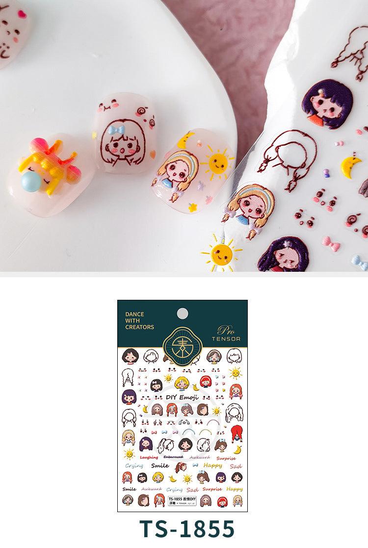 DIY Nail Stickers Nail Art TS1855 - Chic Decent