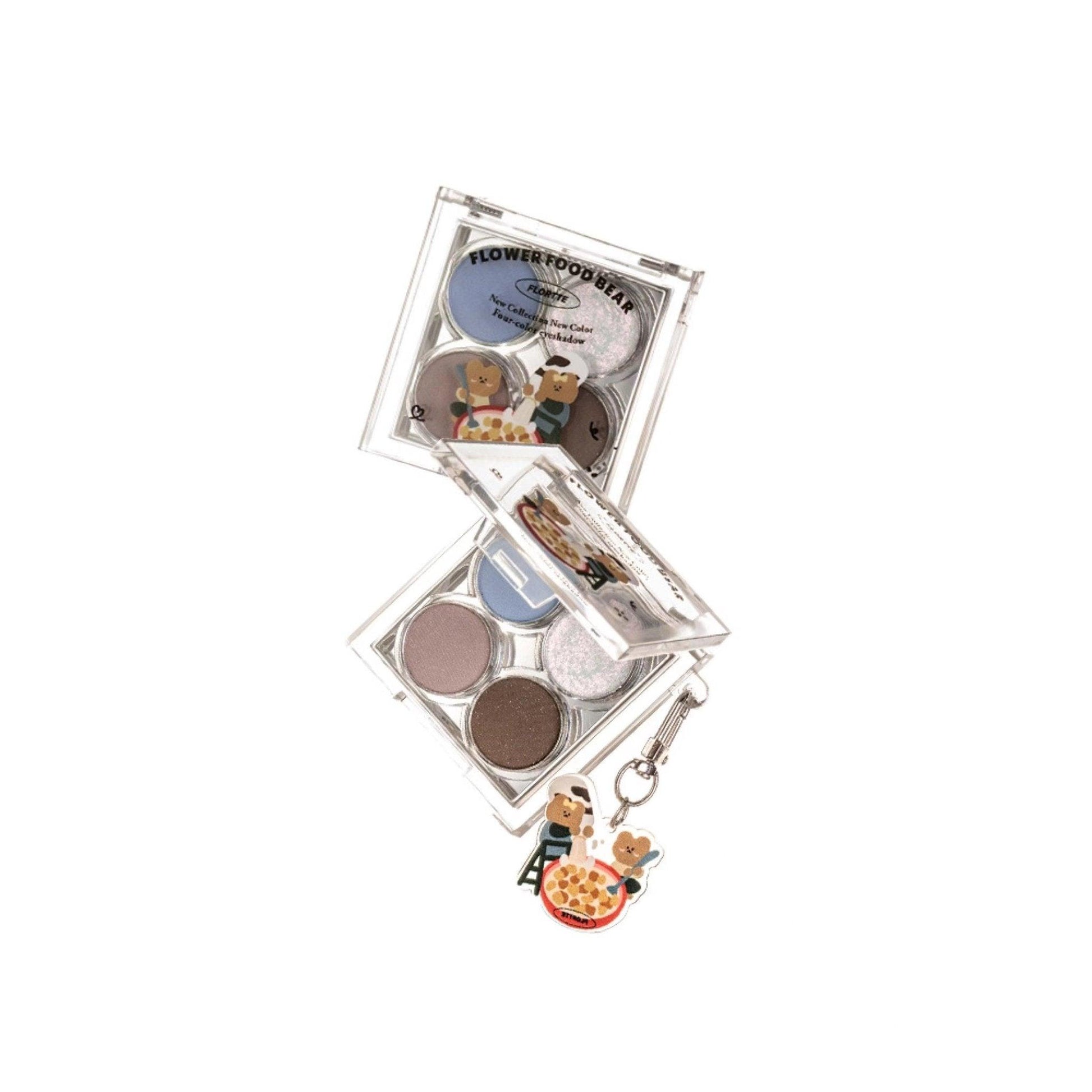 Flortte Flower Food Bear Four-Color Eyeshadow FLT059 - Chic Decent