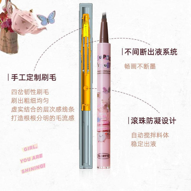 Flortte I Am Super Beauty Liquid Eyebrow Pen FLT063 - Chic Decent
