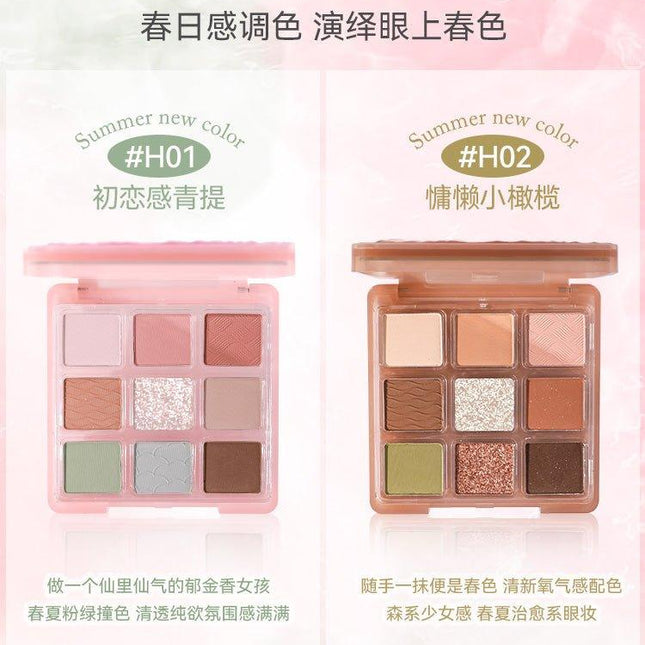 HOLDLIVE - 9 Colors Eye Palette 13.5g