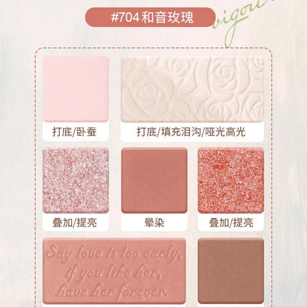 【NEW 709】HOLD LIVE Paris Garden Eyeshadow Palette HL527 - Chic Decent