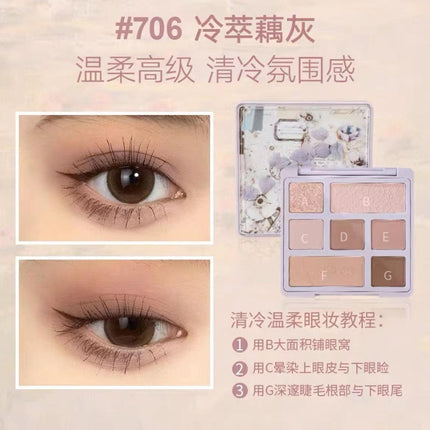 【NEW 709】HOLD LIVE Paris Garden Eyeshadow Palette HL527 - Chic Decent