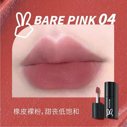 【NEW Browny Nude# Bare Pink#】HYNTOOR Black Macaron Lip Powder Tint HYT008 - Chic Decent