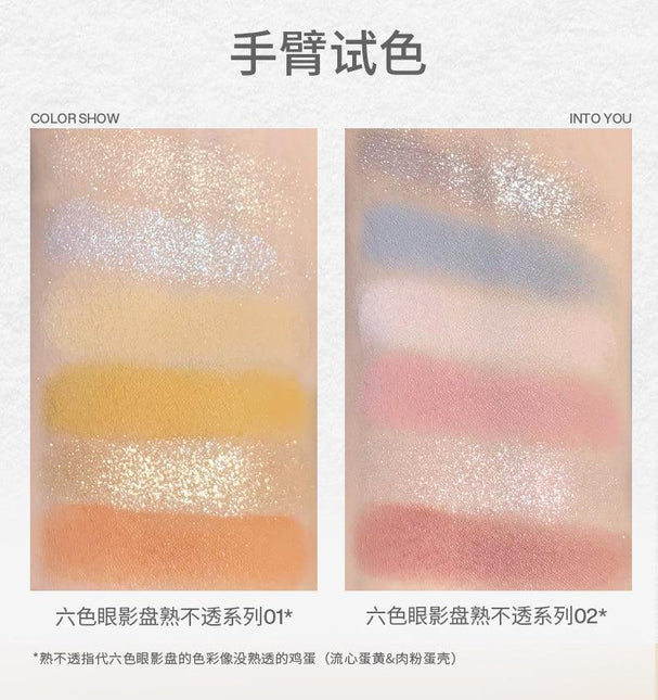 INTO YOU 6 Colors Eyeshadow Palette IY040 - Chic Decent